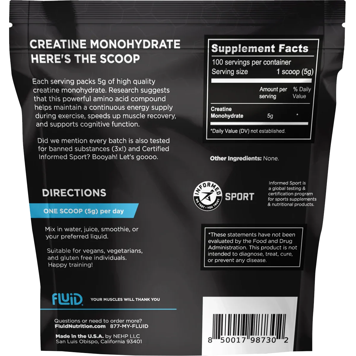 100% Creatine Monohydrate (30 Single Servings) - Image 5