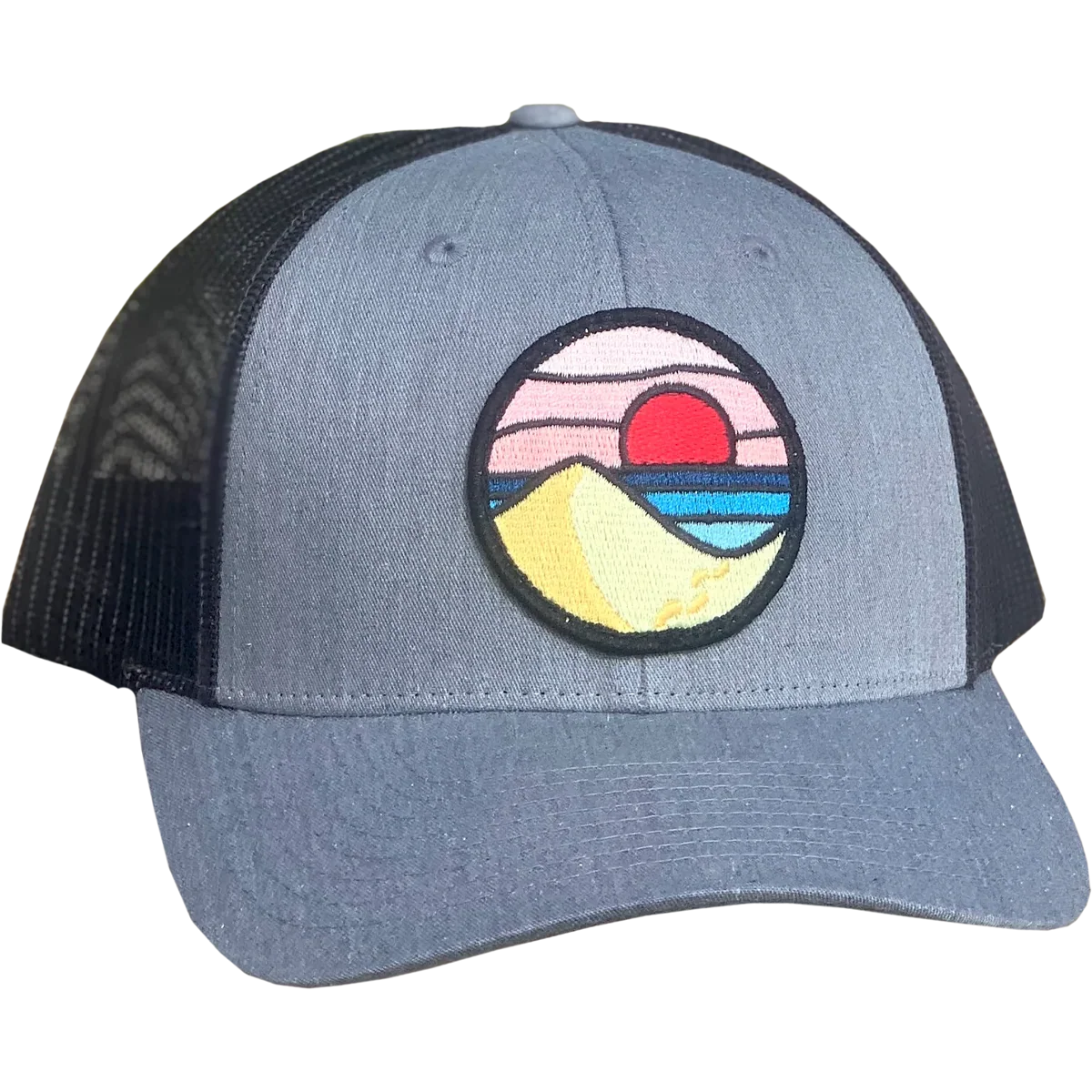 Curved Brim Trucker with Beach Day Patch