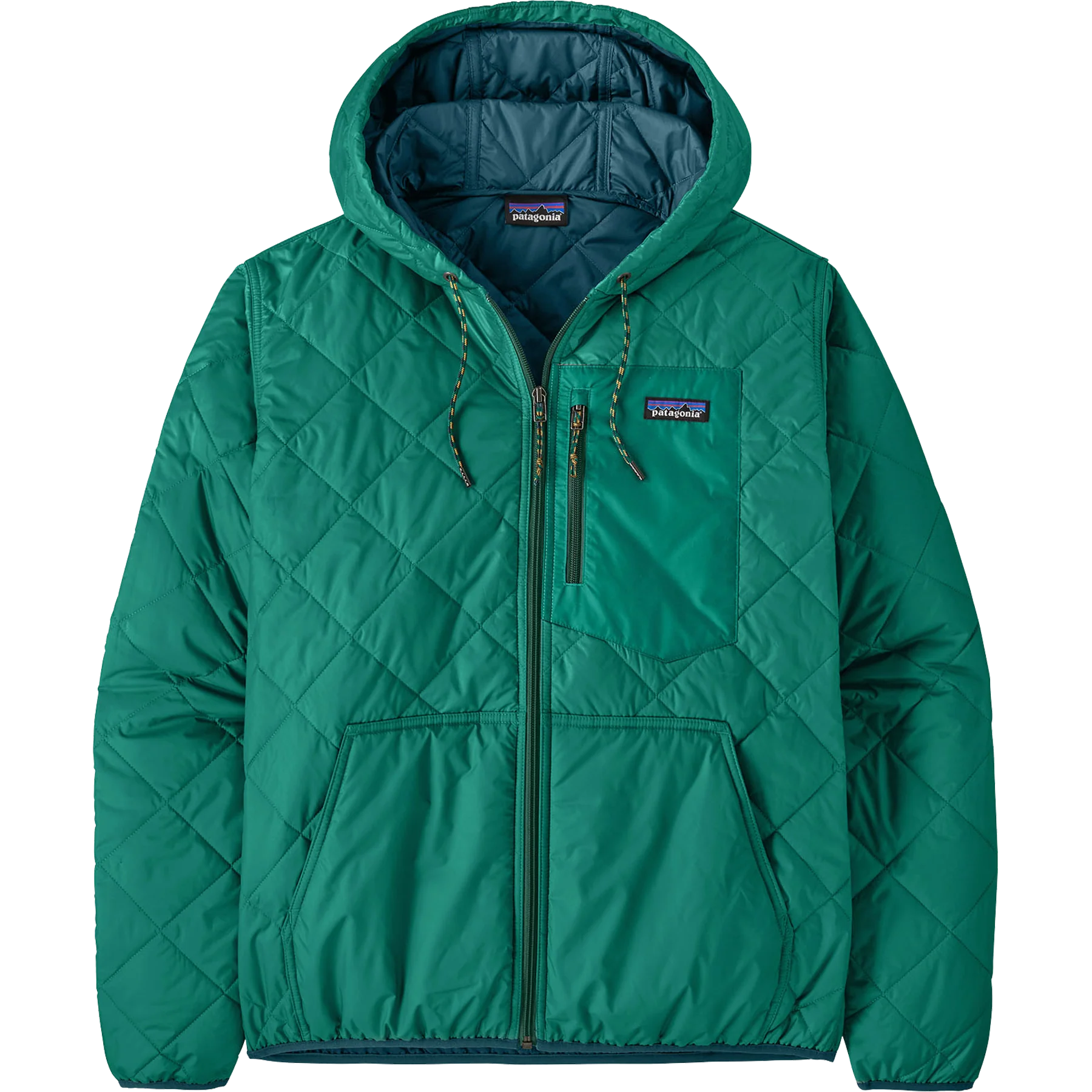 Men's Diamond Quilted Bomber Hoody - Image 4