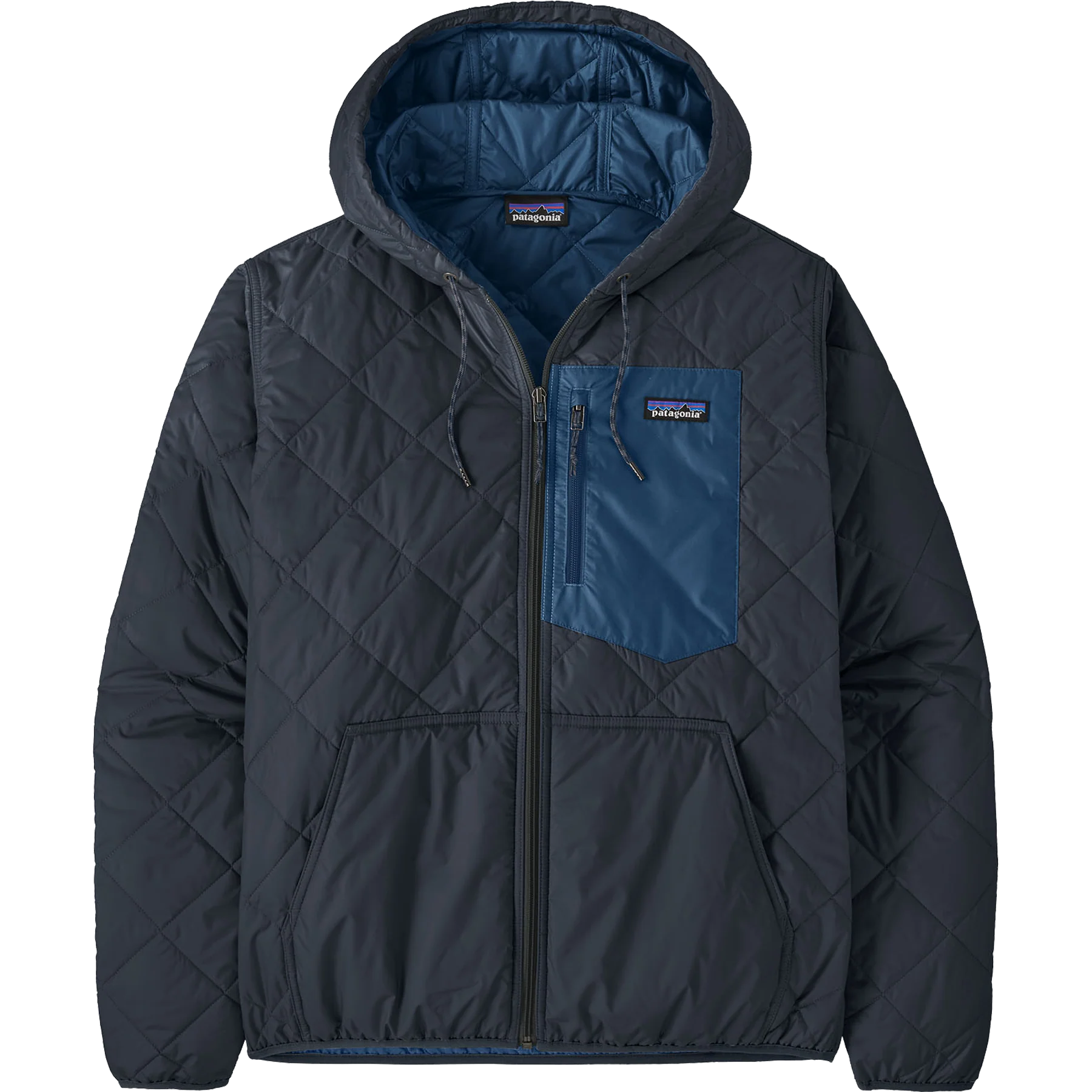 Men's Diamond Quilted Bomber Hoody - Image 5