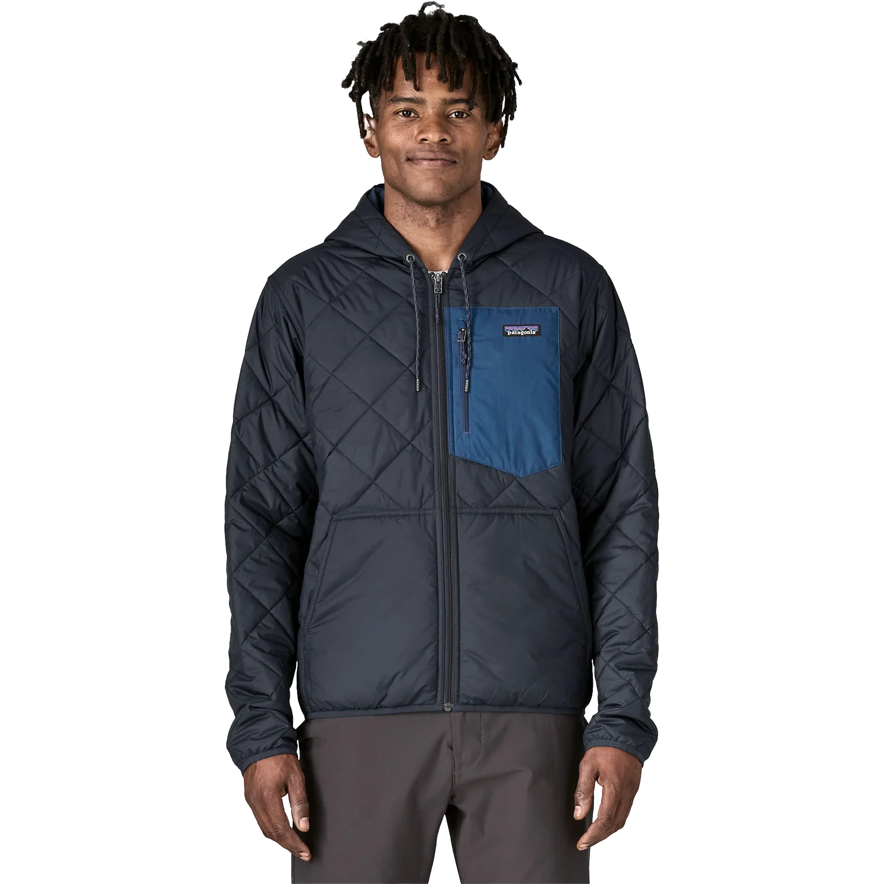 Men's Diamond Quilted Bomber Hoody - Image 6