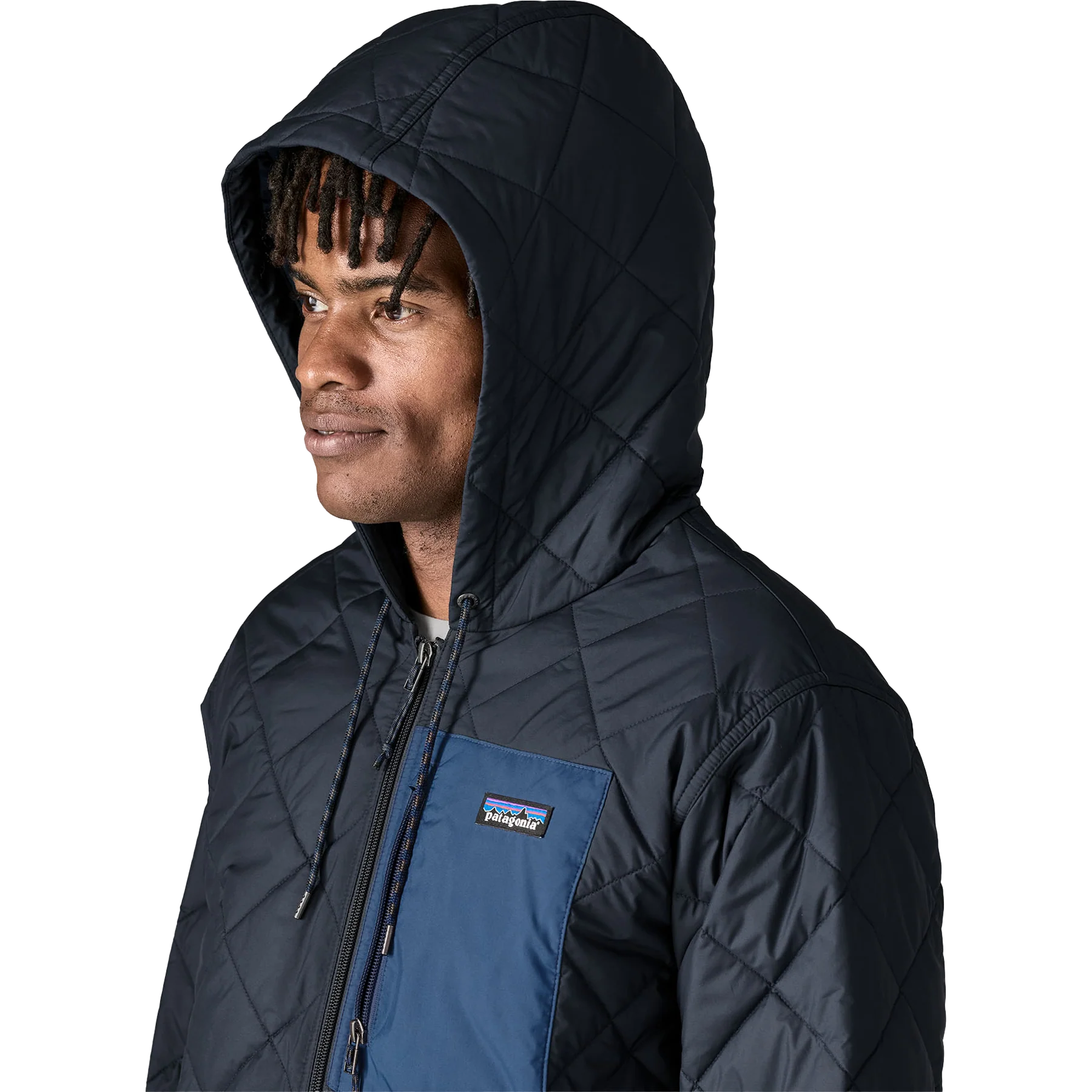 Men's Diamond Quilted Bomber Hoody - Image 9