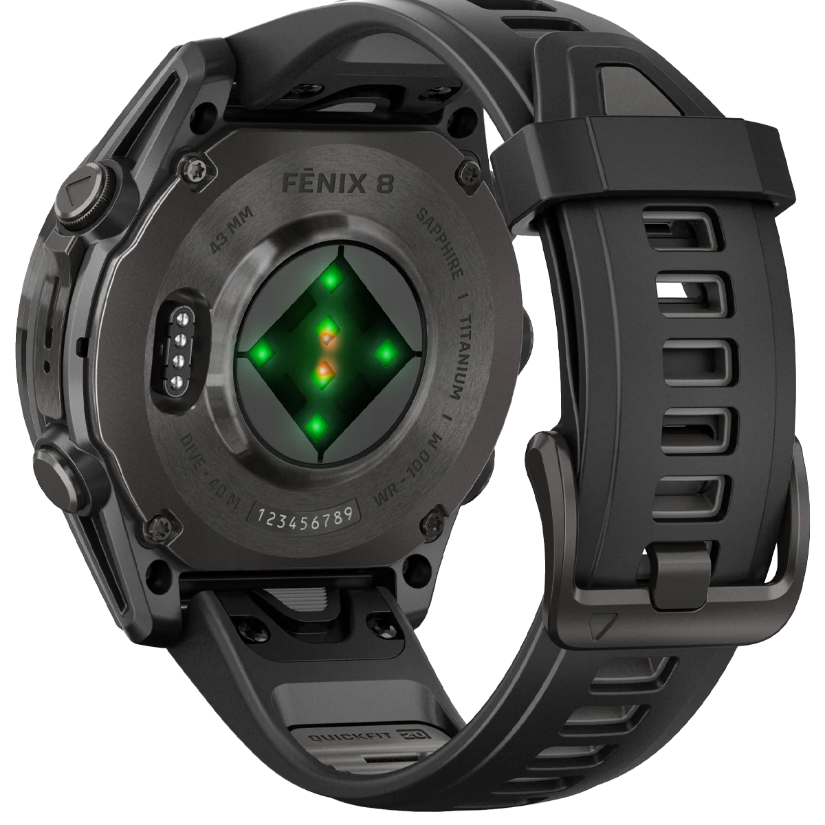 Fenix 8 Sapphire 43mm - Carbon Gray - Image 2