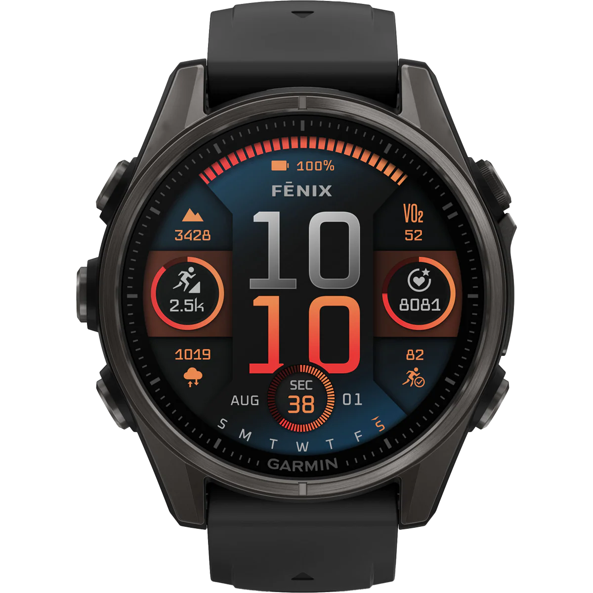Fenix 8 Sapphire 43mm - Carbon Gray - Image 3