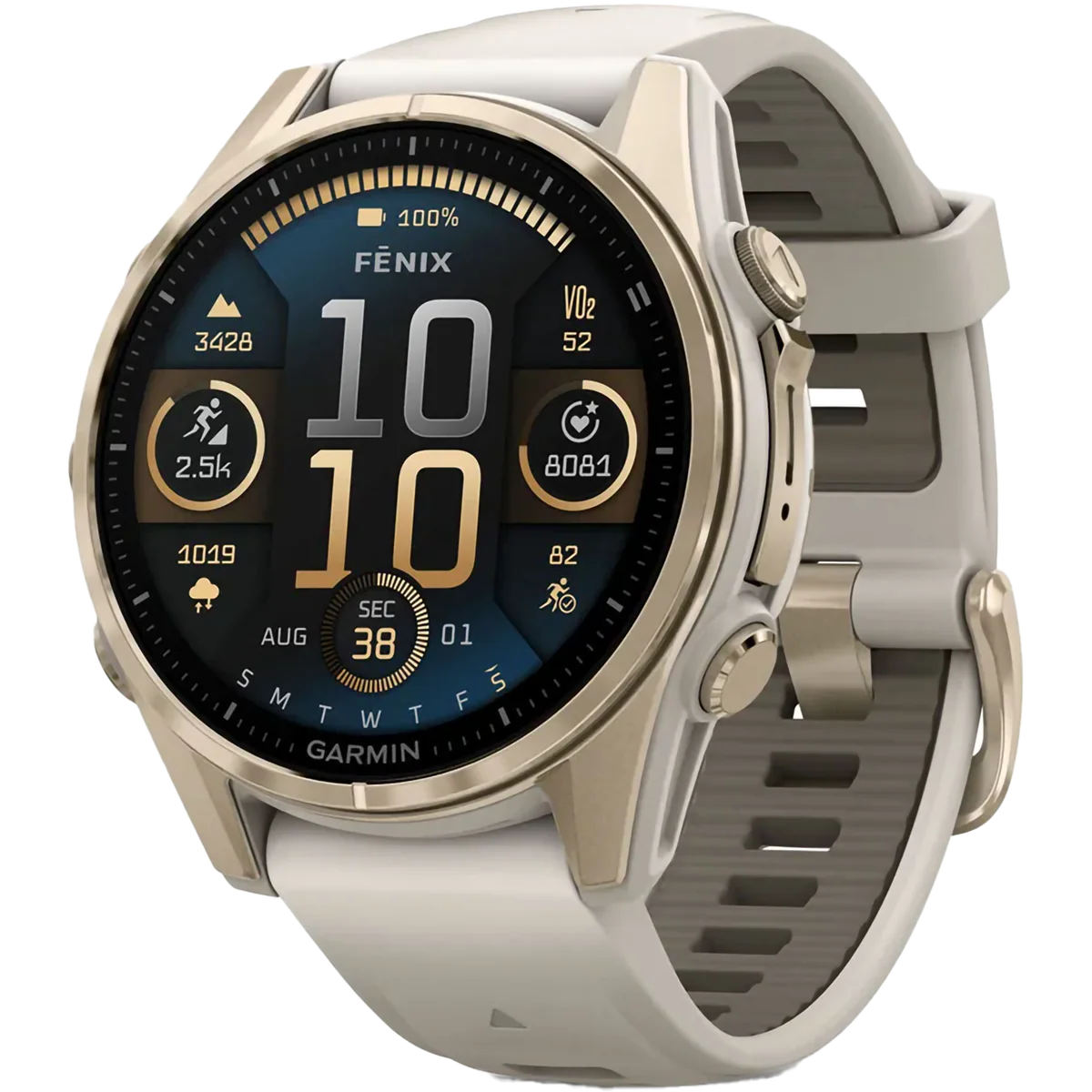 Fenix 8 Sapphire 43mm Amoled - Soft Gold