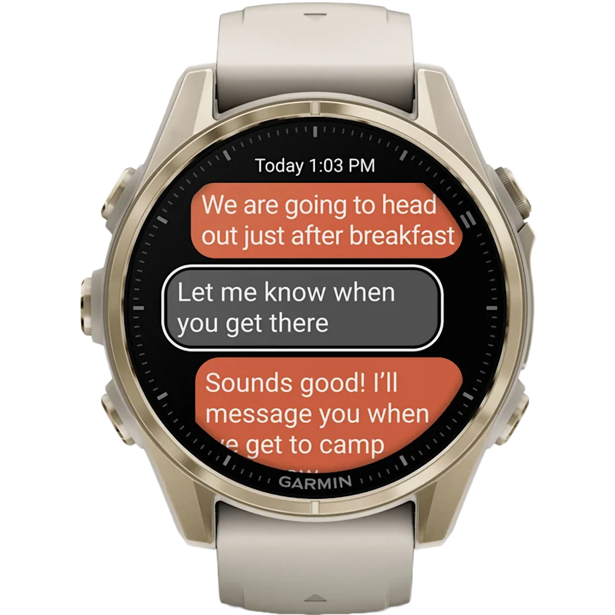 Fenix 8 Sapphire 43mm Amoled - Soft Gold - Image 10