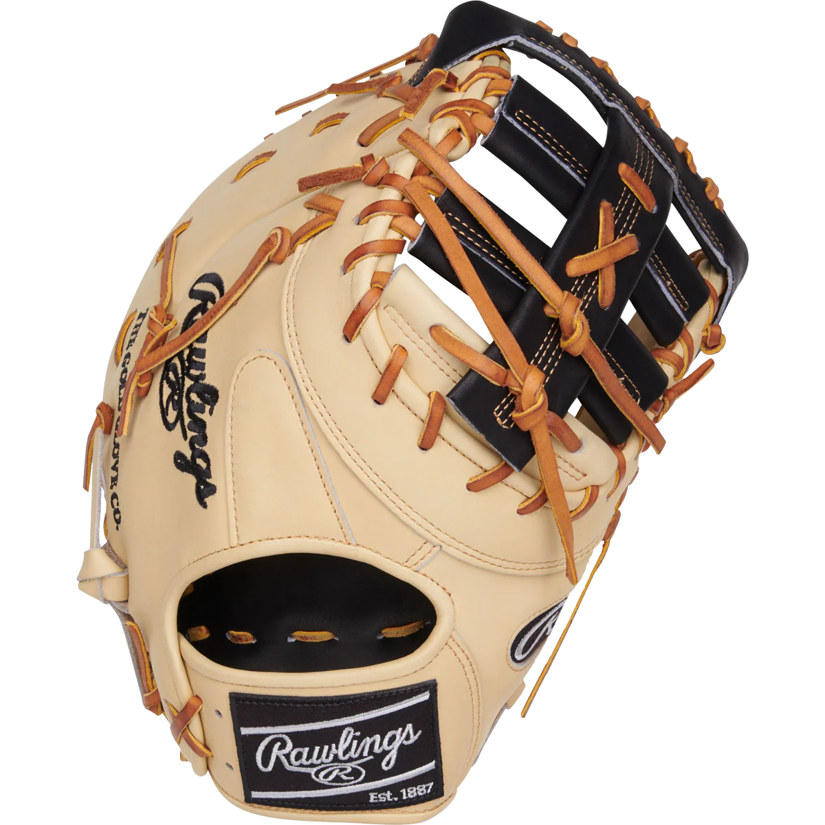 Heart of the Hide First Base Mitt - 13" Single Post Double Bar LHT