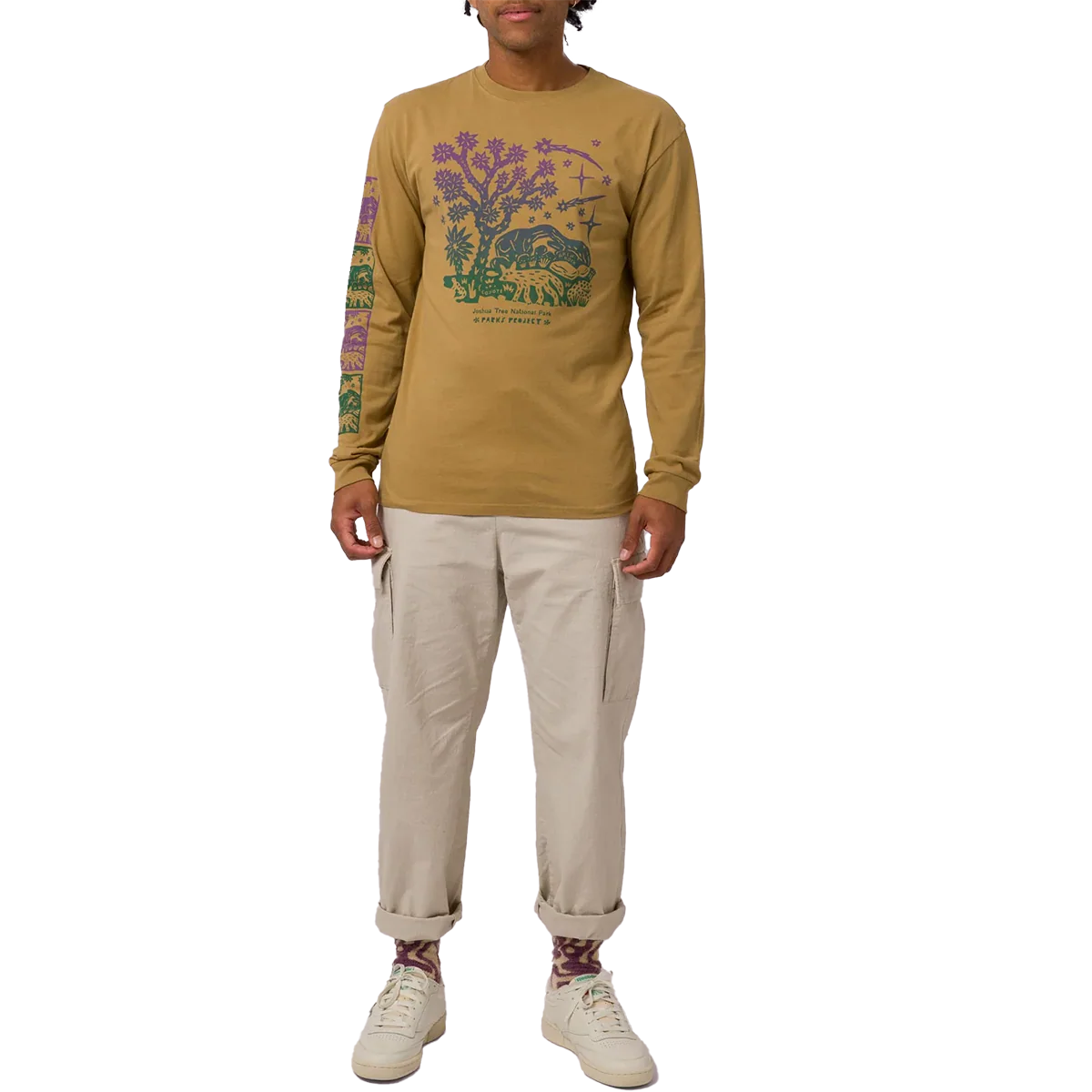 Joshua Tree Woodcut Long Sleeve Tee - Image 2