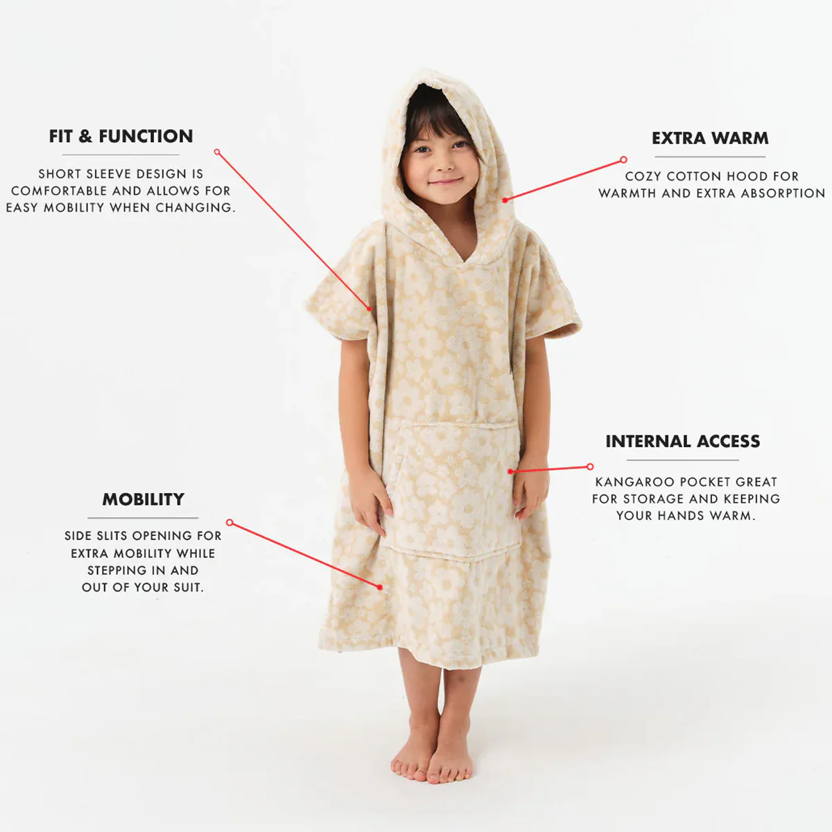 Youth Everyday Fleece Poncho - Image 7