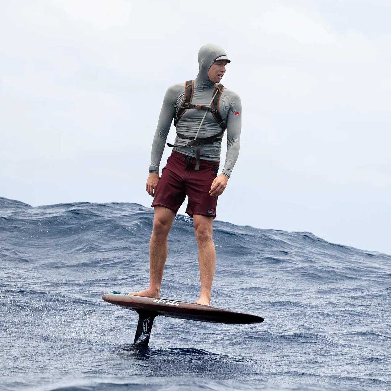 Men's Long Sleeve Hooded Rashguard - Image 4