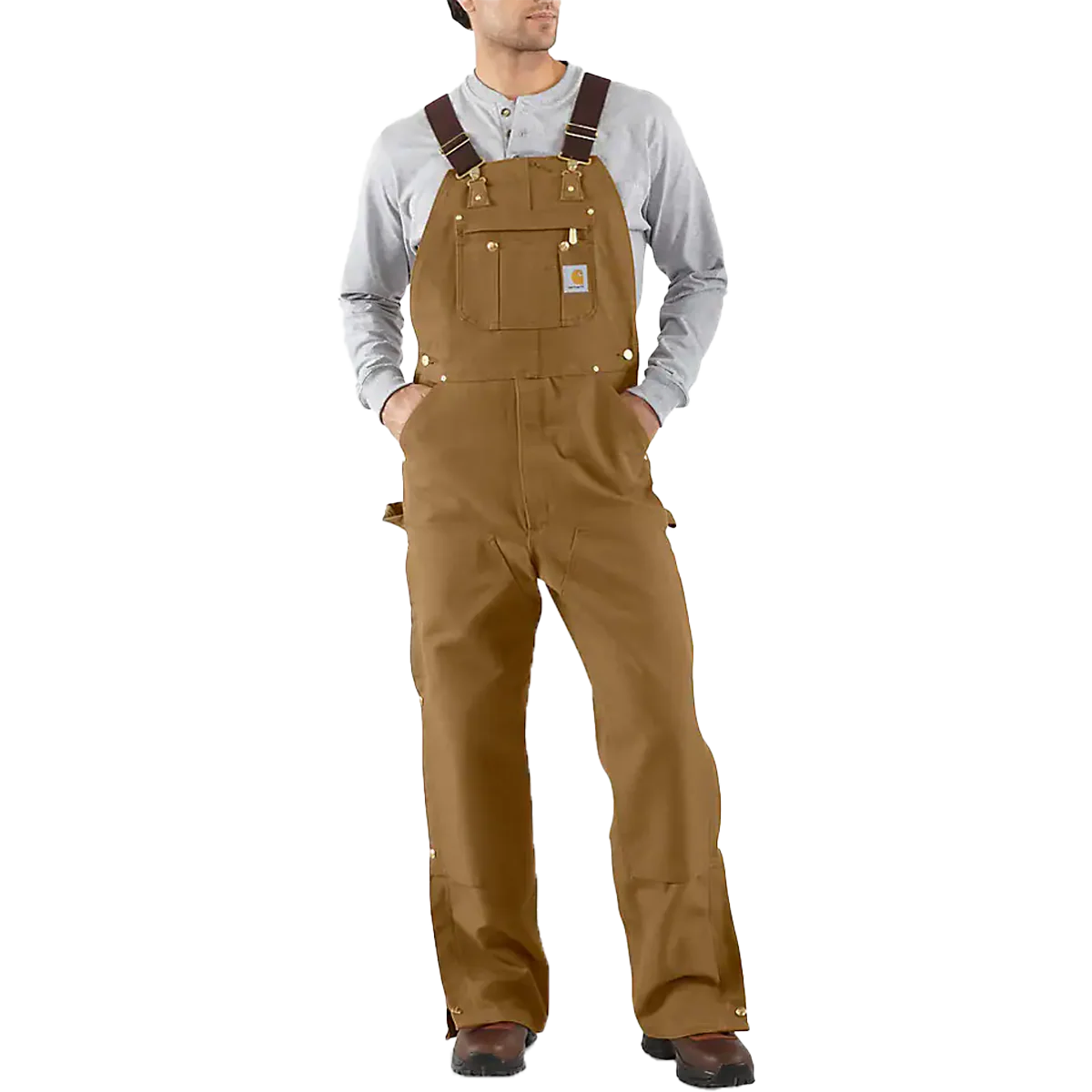 Men's Loose Fit Firm Duck Bib Overall - Image 2