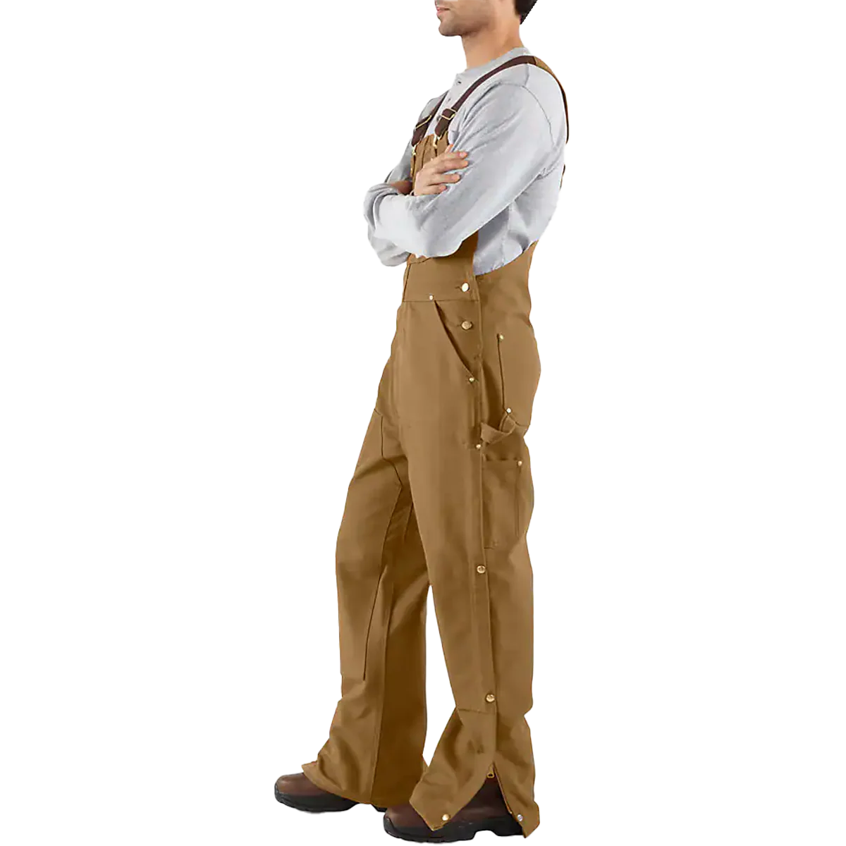 Men's Loose Fit Firm Duck Bib Overall - Image 4