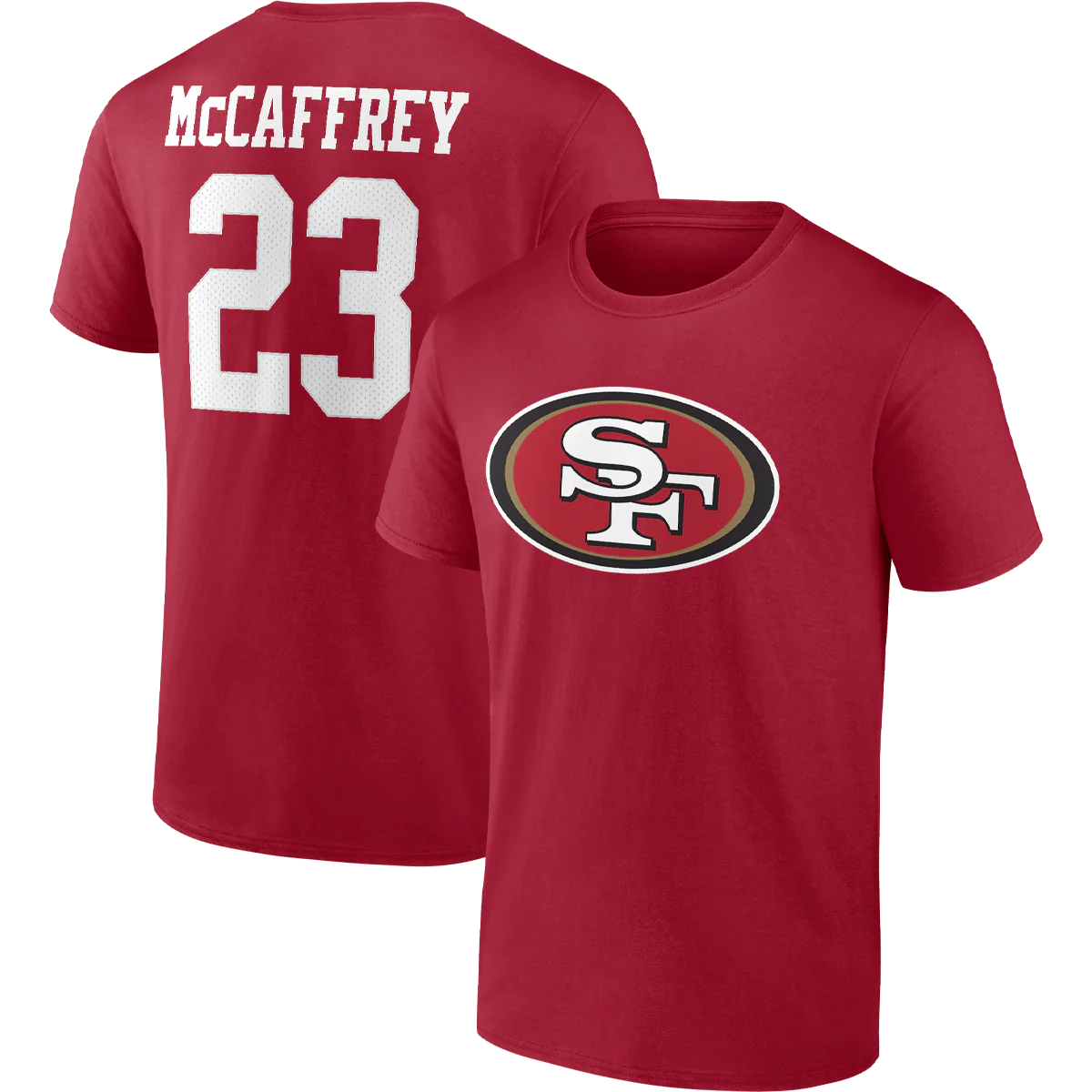 Men's 49ers Player Icon Name and Number Tee - McCaffrey