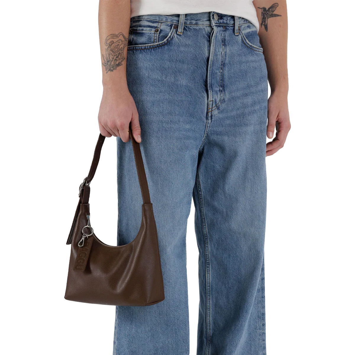 Mini Recycled Leather Shoulder Bag - Image 3