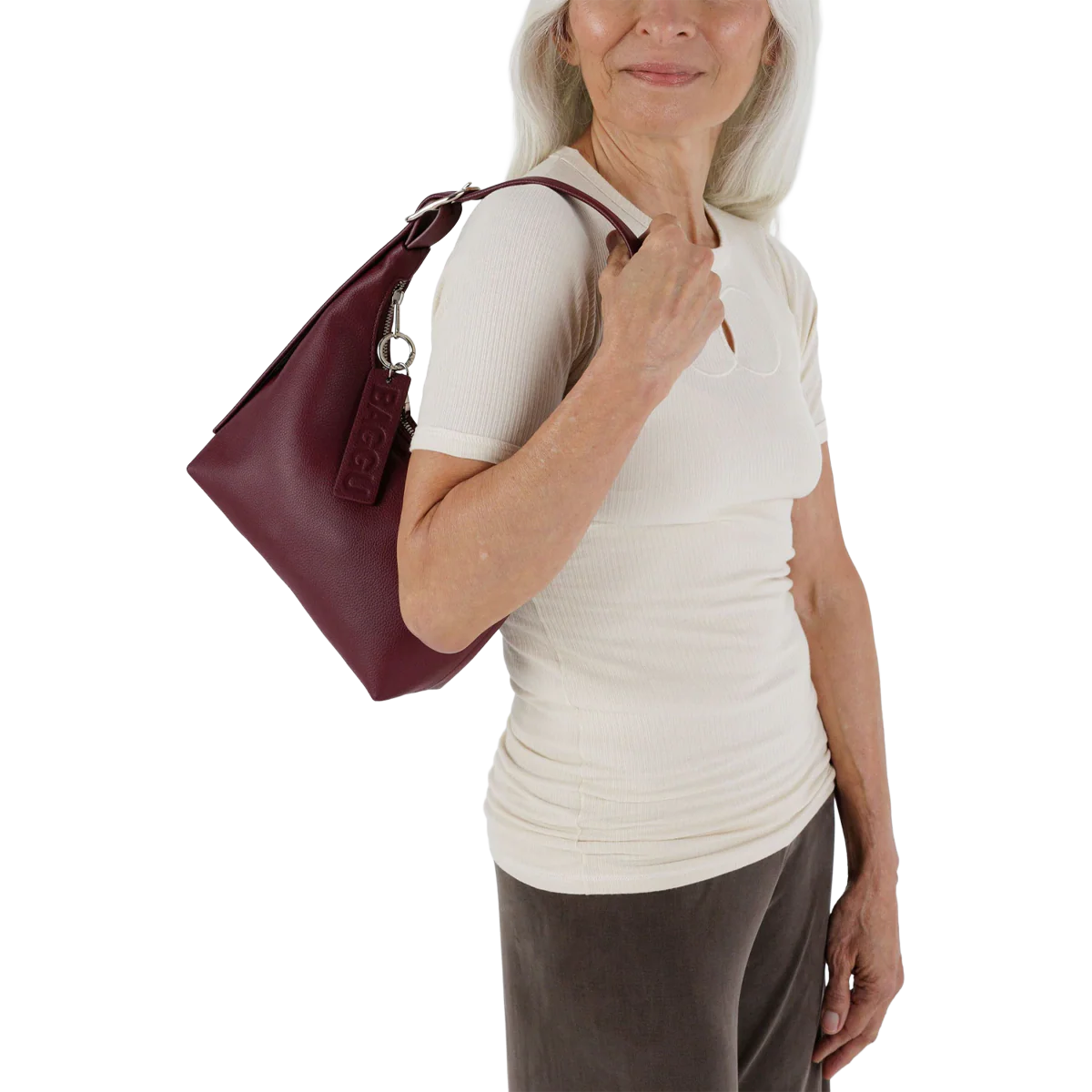 Mini Recycled Leather Shoulder Bag - Image 5
