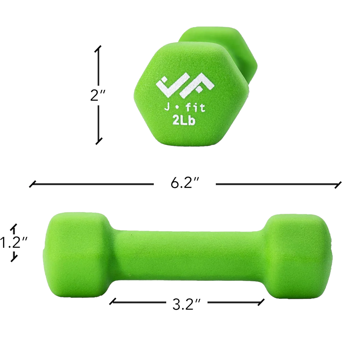 Neoprene Dumbbell 2 lb - Image 3