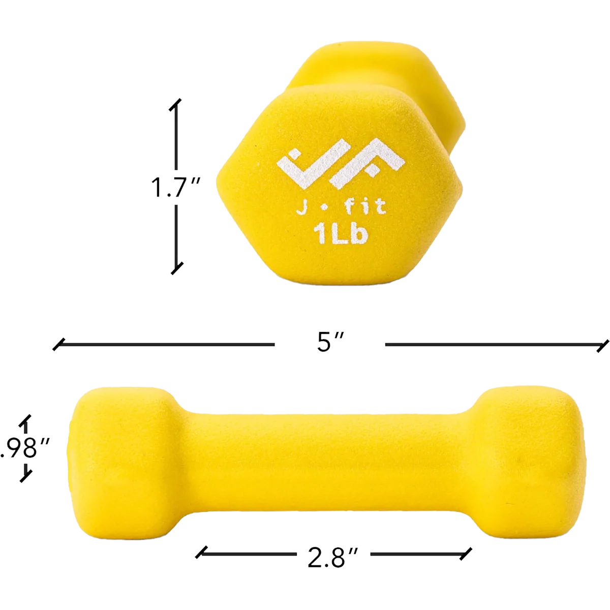 Neoprene Dumbbell 1 lb - Image 3