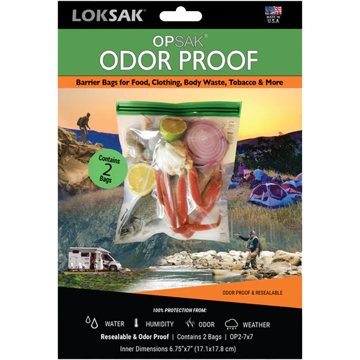 Opsak Barrier Bag 7" x 7" (2 Pack) - Image 2