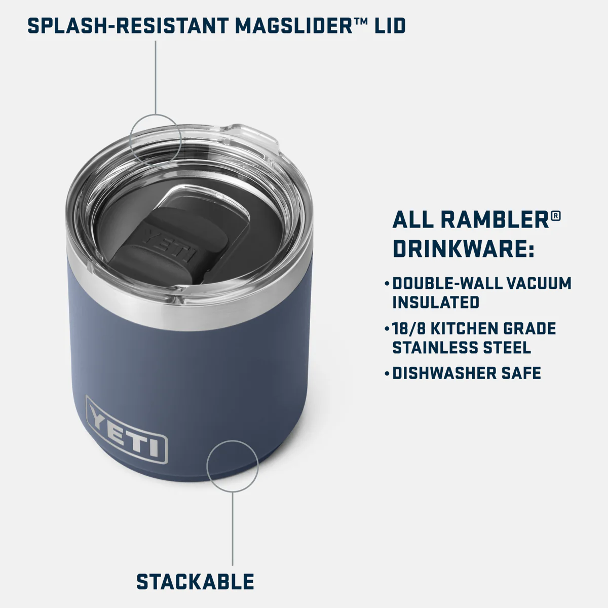 Rambler 10 oz Lowball 2.0 with MagSlider Lid - Image 6