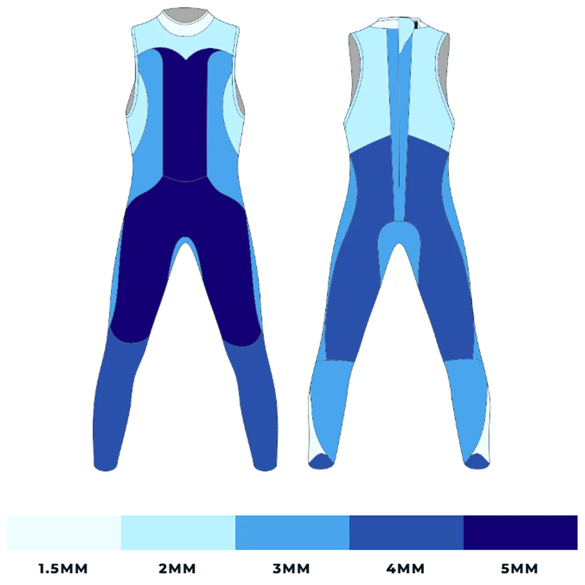 Men's Reaction Sleeveless Wetsuit - Image 4