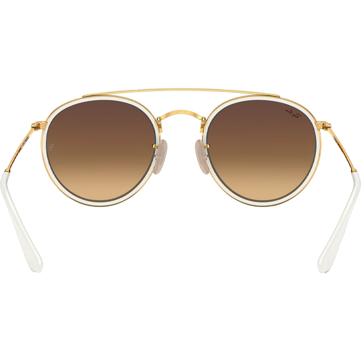 Round Double Bridge - Polished Gold/Blue Flash - Image 5