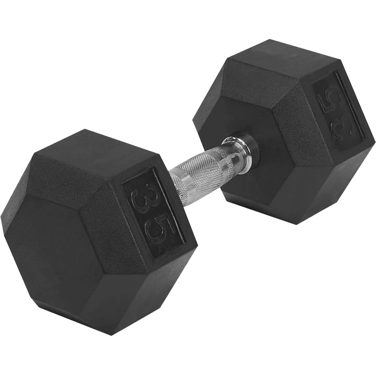 Rubber Hex Dumbbell 45 lb