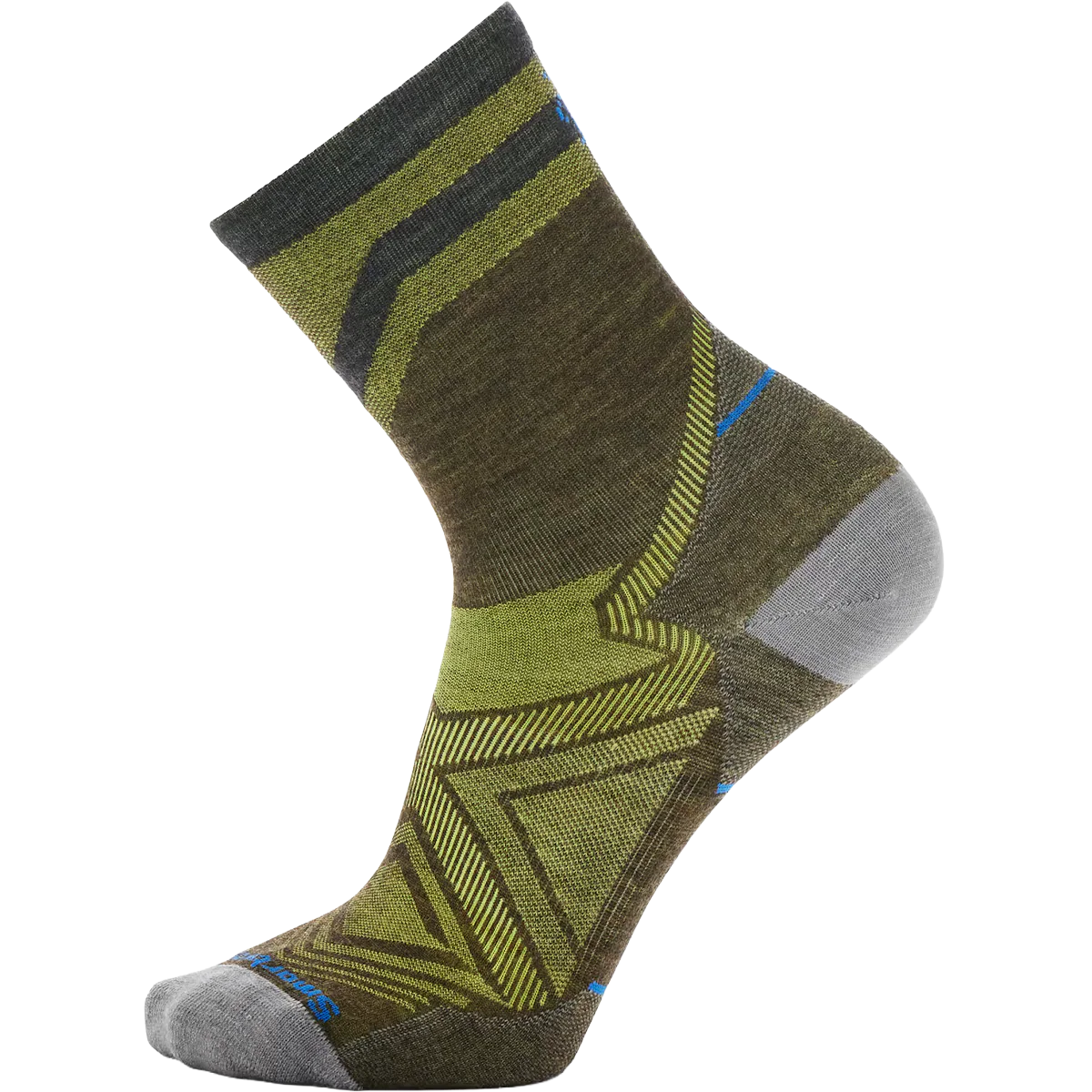 Run Zero Cushion Mid Crew Pattern Sock - Image 2