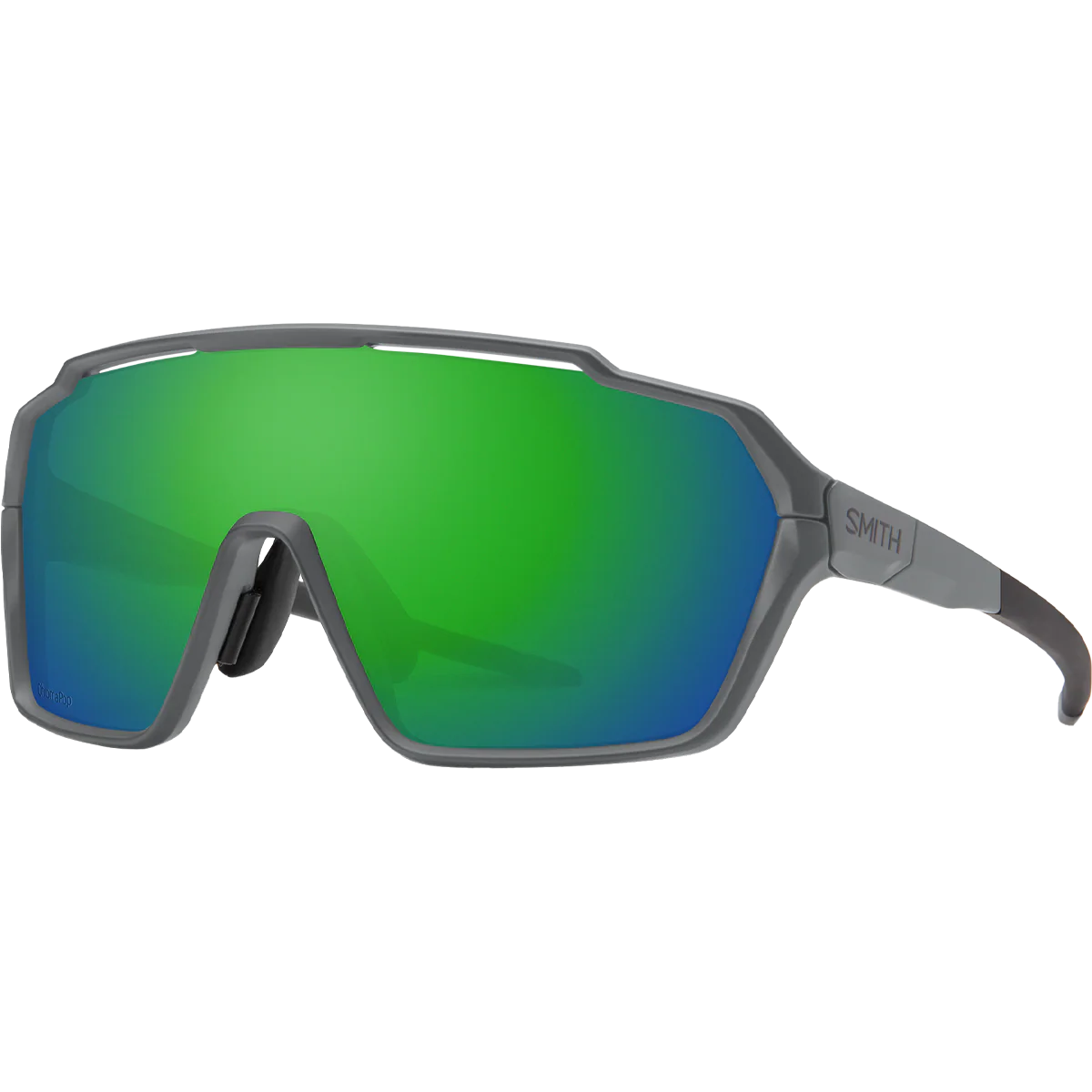 Shift MAG - Matte Cement/ChromaPop Green Mirror Lens
