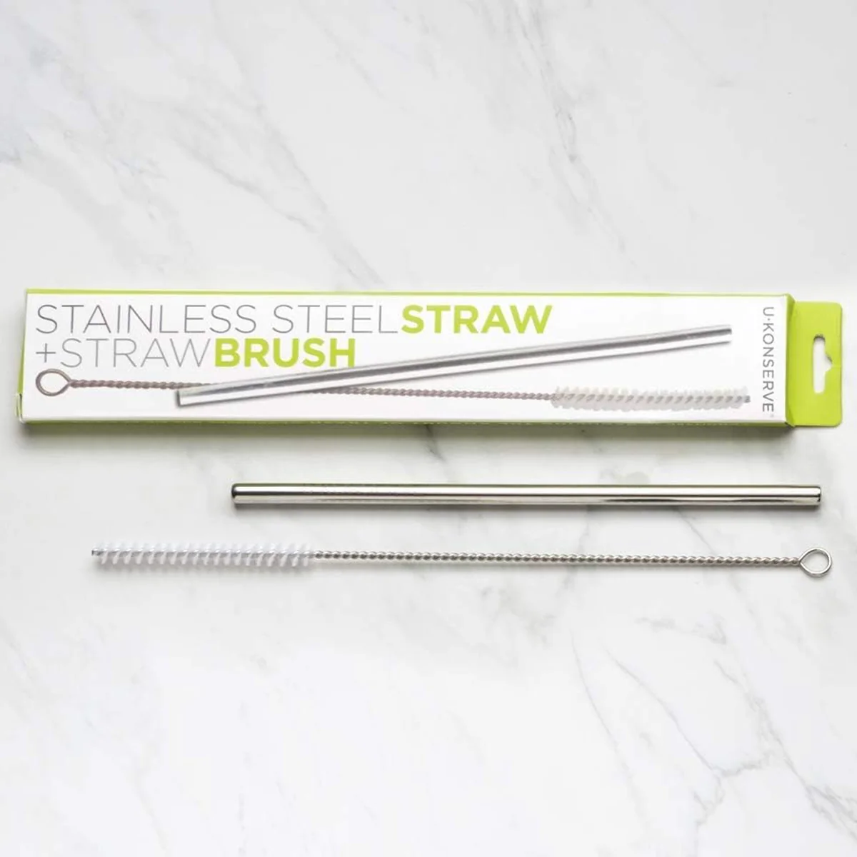 Stainless Steel Straw + Straw Brush - Image 2