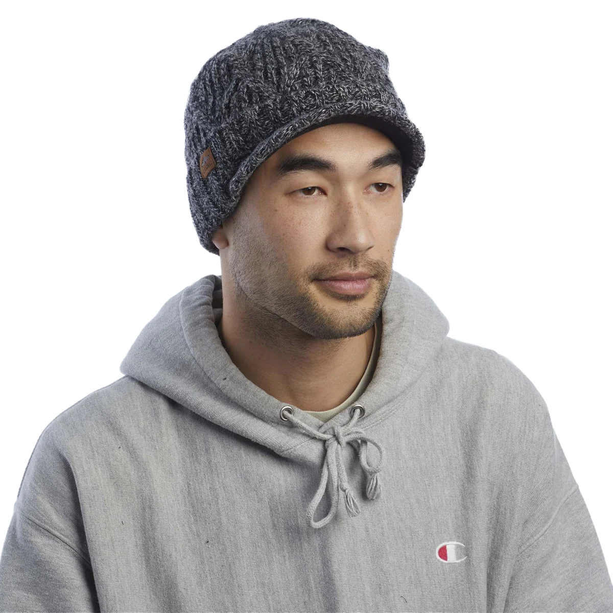 The Yukon Cable Knit Wool Brim Beanie - Image 5