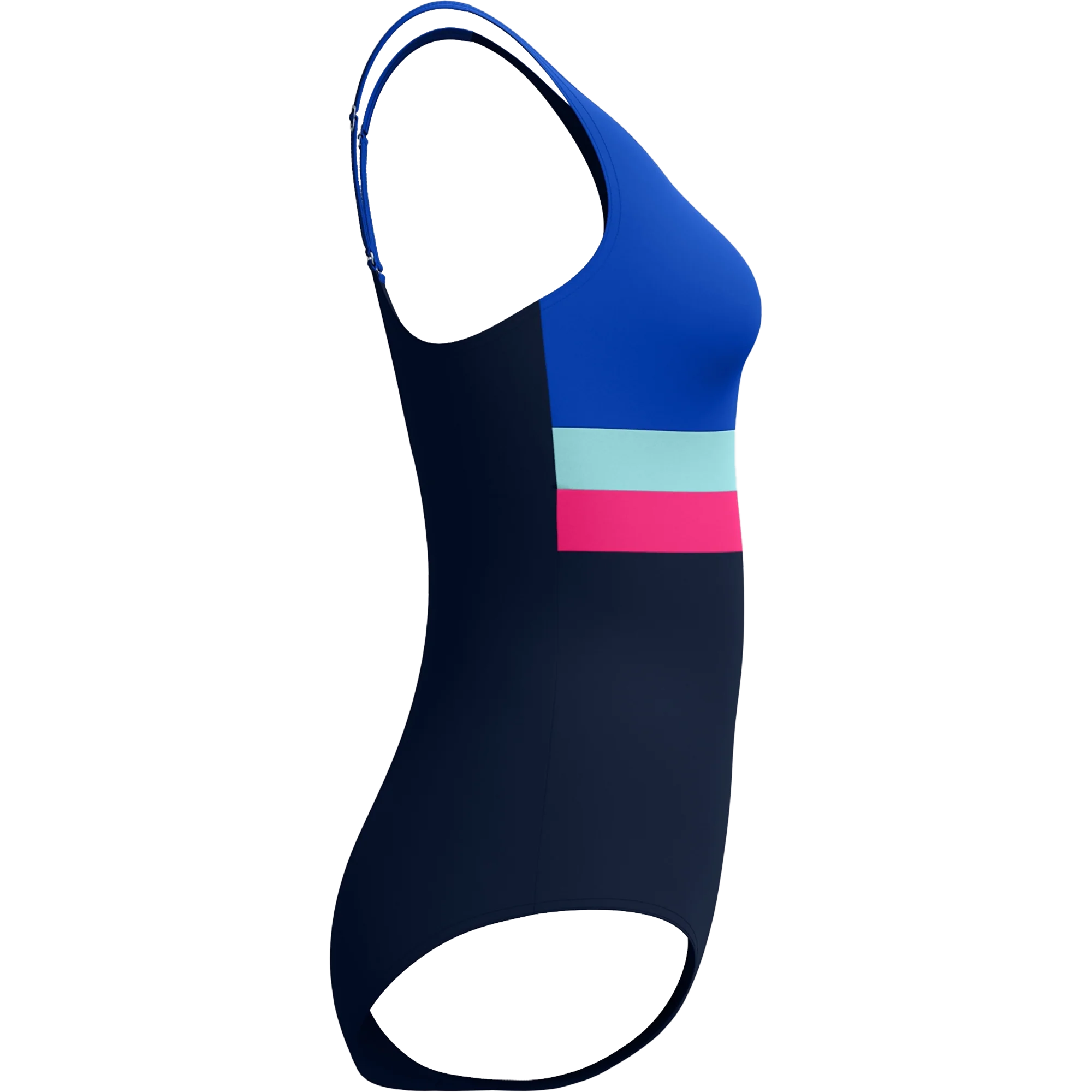 Women's Banded Colorblock One Piece - Image 5