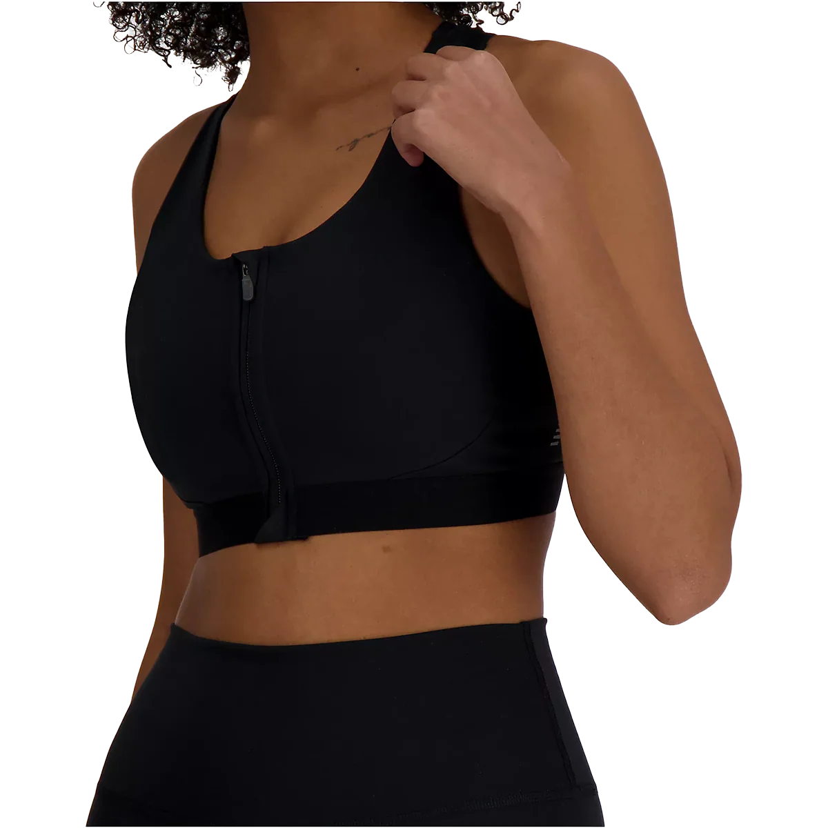Women's NB Sleek Pocket Zip Front Bra - Image 3