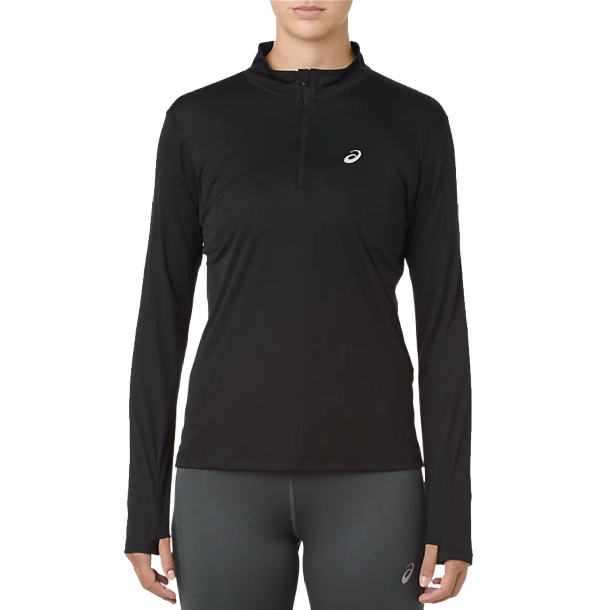 Women's Silver Long Sleeve 1/2 Zip
