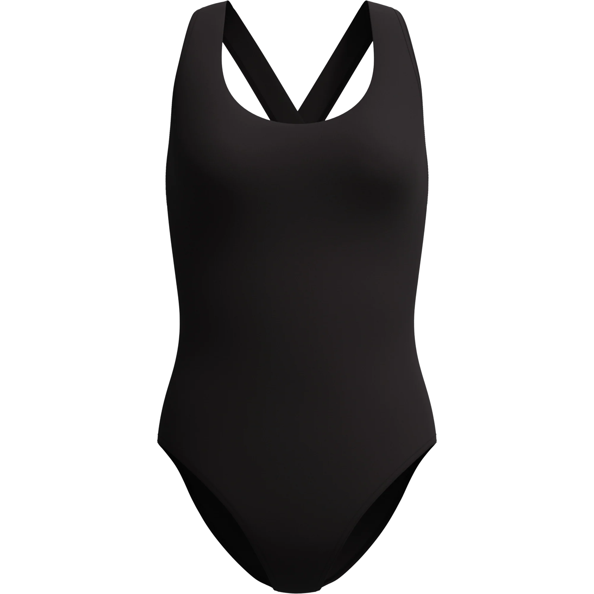 Women's Solid Scoop Neck One Piece - Image 3