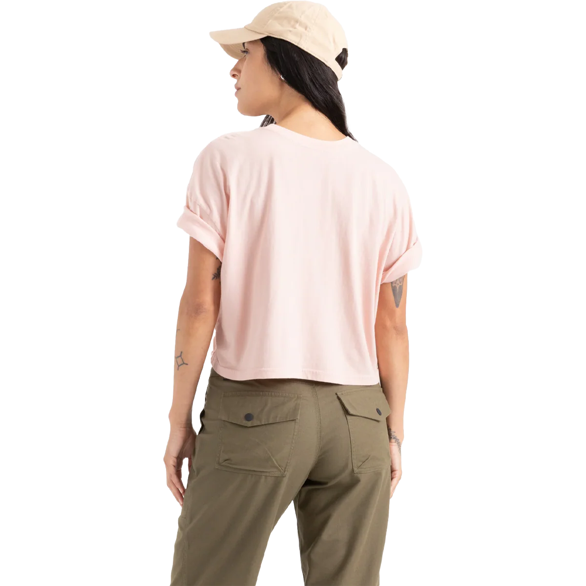 Women's Striped Shell Cropped Tee - Image 4