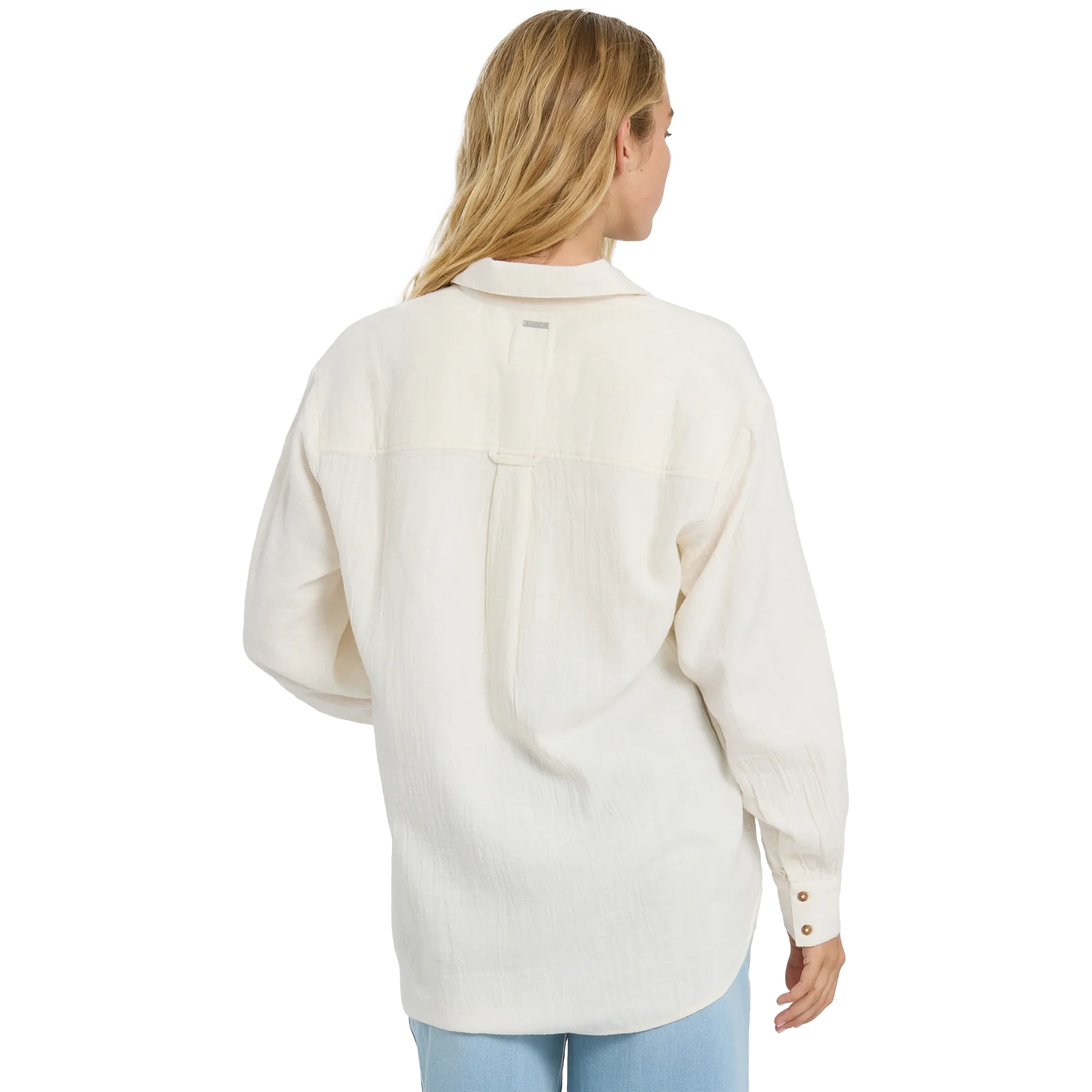 Women's Wanderer Solid Long Sleeve Woven Top - Image 5