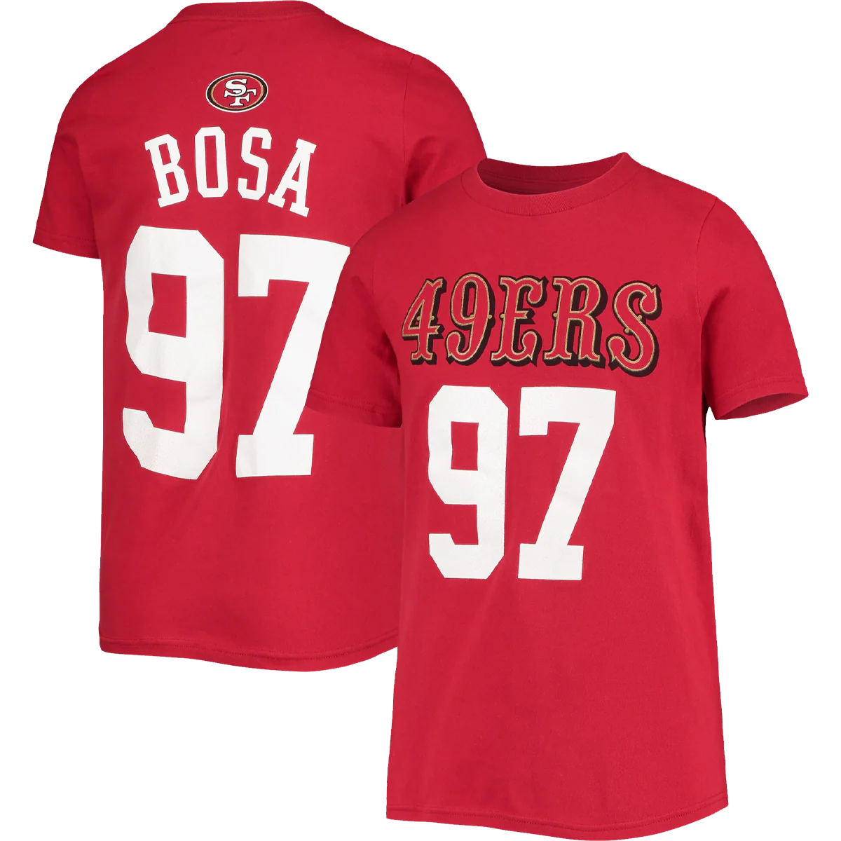 Youth 49ers Mainliner Name & Number Tee - Bosa